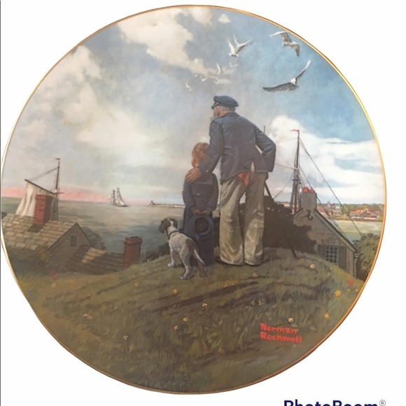 Norman Rockwell “Looking Out to Sea” plate - Picture 1 of 6